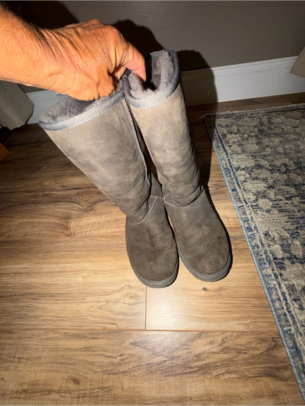 UGG Tall Suede Boots - Gray